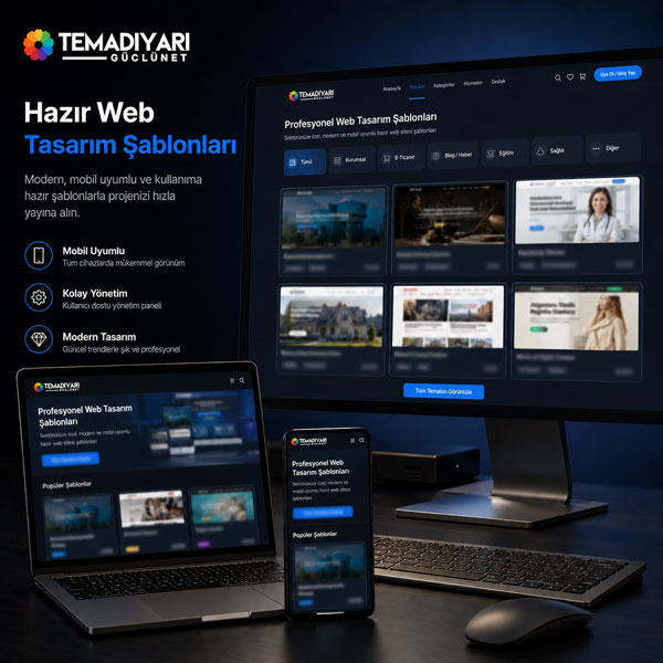 Temadiyarı hazır web tasarım ve tema örnekleri