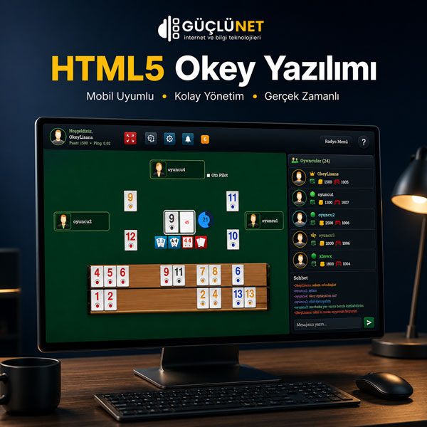 Baha Dijital Atölye HTML5 ve mobil uyumlu okey yazılımı